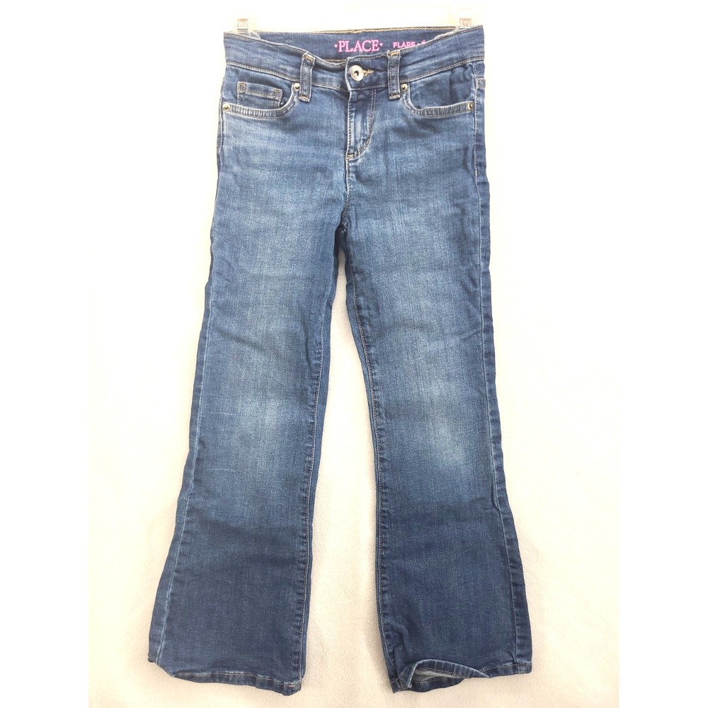 The Childrens Place Flare Jeans Sz 8 Adjustable Waist